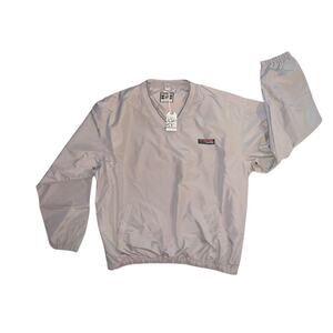 Destinations American Identity Mens Pullover Windbreaker Pockets Gray SZ XL NWT